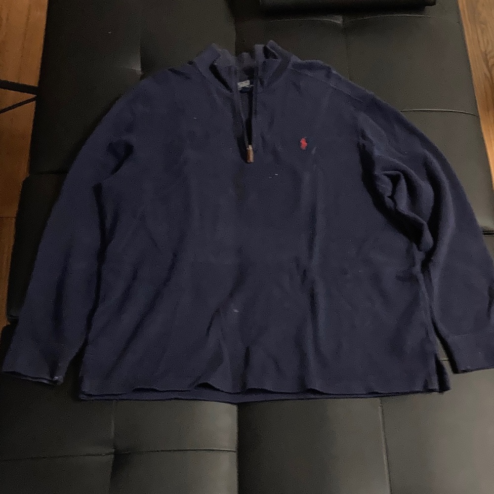 Polo Ralph Lauren Navy Zip-Up Sweater